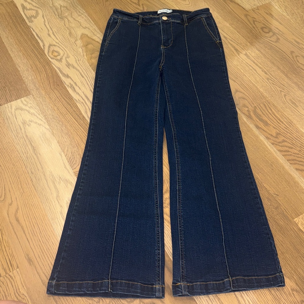 Avec Les Filles Dark Blue Flare Jeans